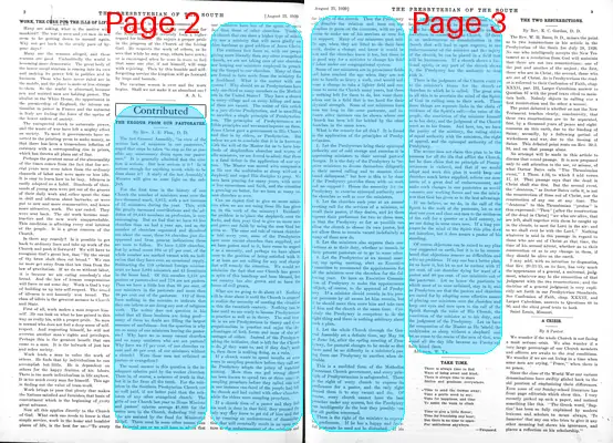 Page thumbnail for The Presbyterian Of The South : [Combining The] Southwestern Presbyterian, Central Presbyterian, Southern Presbyterian