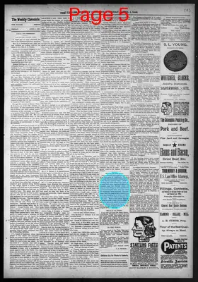 Page thumbnail for The Dalles Weekly Chronicle