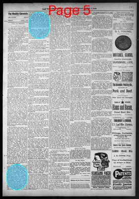 Page thumbnail for The Dalles Weekly Chronicle