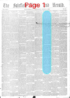 Page thumbnail for The Fairfield News And Herald
