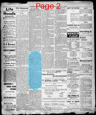 Page thumbnail for Waterbury Democrat