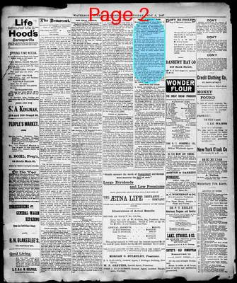 Page thumbnail for Waterbury Democrat