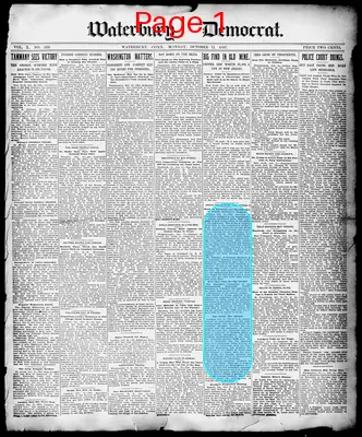Page thumbnail for Waterbury Democrat