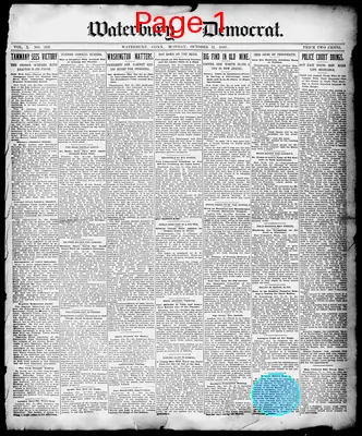 Page thumbnail for Waterbury Democrat