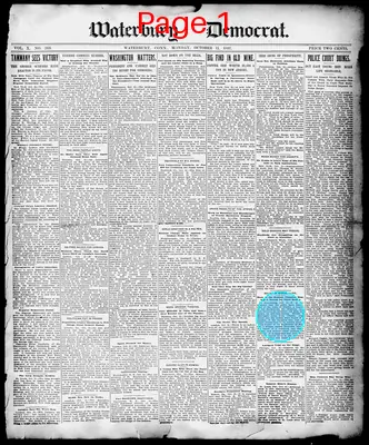 Page thumbnail for Waterbury Democrat