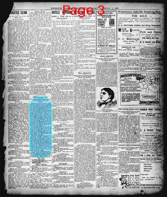 Page thumbnail for Waterbury Evening Democrat
