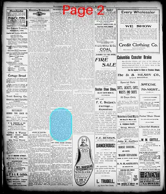 Page thumbnail for Waterbury Evening Democrat