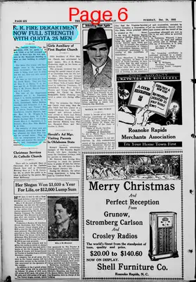 Page thumbnail for Roanoke Rapids Herald