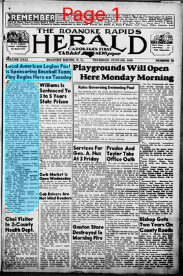Page thumbnail for Roanoke Rapids Herald