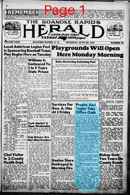 Page thumbnail for Roanoke Rapids Herald