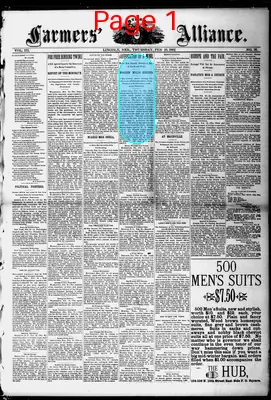 Page thumbnail for The Farmers' Alliance