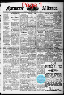 Page thumbnail for The Farmers' Alliance