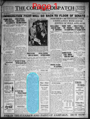 Page thumbnail for The Cordele Dispatch And Daily Sentinel