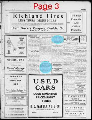 Page thumbnail for The Cordele Dispatch