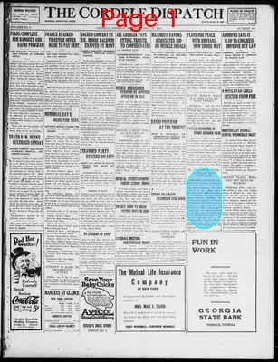 Page thumbnail for The Cordele Dispatch