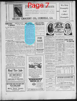 Page thumbnail for The Cordele Dispatch