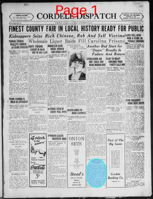 Page thumbnail for The Cordele Dispatch