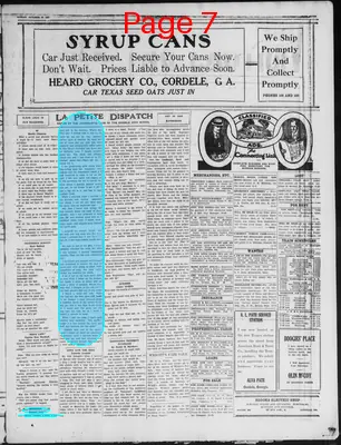 Page thumbnail for The Cordele Dispatch