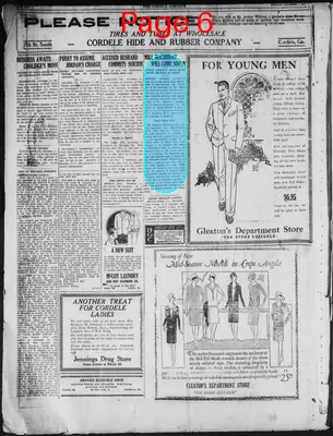 Page thumbnail for The Cordele Dispatch