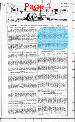 Page thumbnail for The Fort Snelling Bulletin