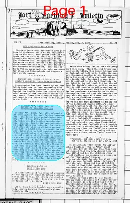 Page thumbnail for The Fort Snelling Bulletin