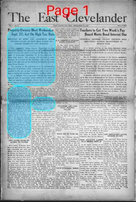 Page thumbnail for The East Clevelander