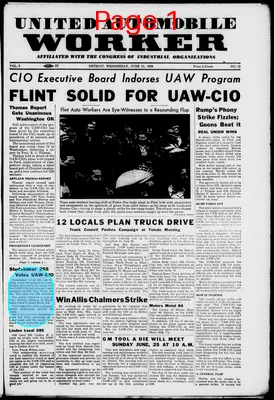 Page thumbnail for United Automobile Worker