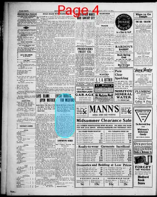 Page thumbnail for Medford Mail Tribune.