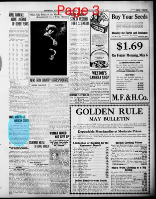 Page thumbnail for Medford Mail Tribune.