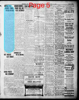 Page thumbnail for Medford Mail Tribune.