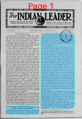 Page thumbnail for The Indian Leader