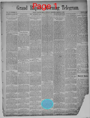 Page thumbnail for Grand Rapids Morning Telegram