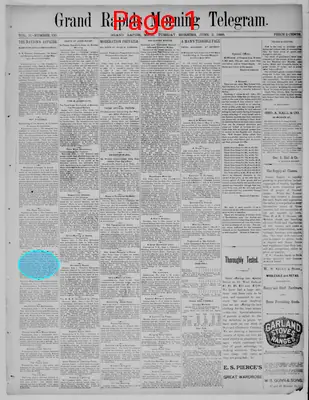 Page thumbnail for Grand Rapids Morning Telegram