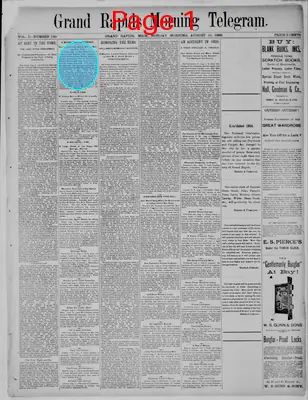 Page thumbnail for Grand Rapids Morning Telegram