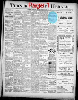 Page thumbnail for Turner County Herald