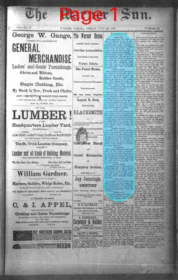 Page thumbnail for The Warner Sun