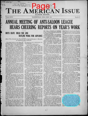 Page thumbnail for The American Issue