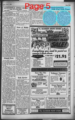 Page thumbnail for The Southern Jewish Weekly