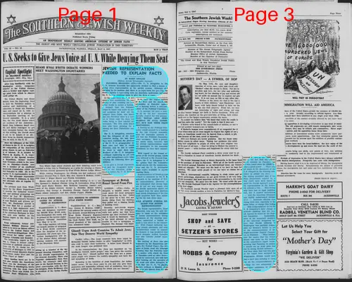 Page thumbnail for The Southern Jewish Weekly