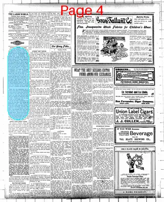 Page thumbnail for The Labor World