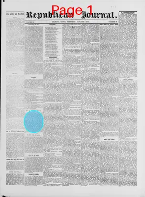 Page thumbnail for The Republican Journal