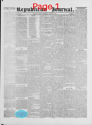 Page thumbnail for The Republican Journal