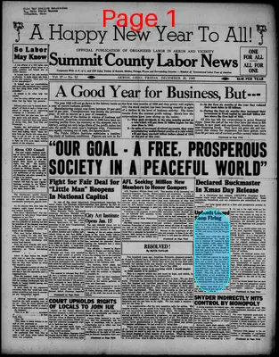 Page thumbnail for Summit County Labor News