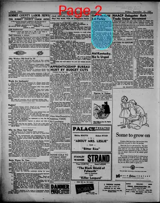 Page thumbnail for Summit County Labor News