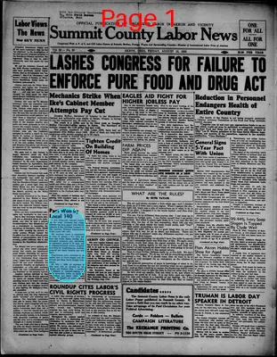 Page thumbnail for Summit County Labor News