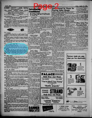 Page thumbnail for Summit County Labor News
