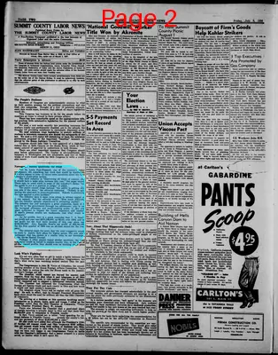 Page thumbnail for Summit County Labor News