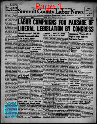 Page thumbnail for Summit County Labor News