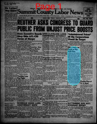 Page thumbnail for Summit County Labor News