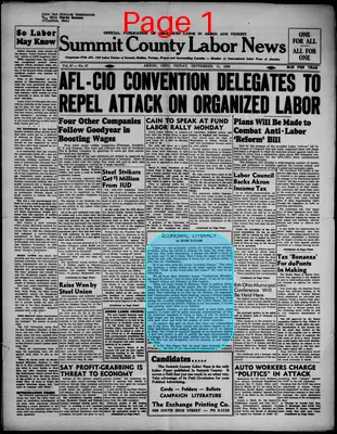Page thumbnail for Summit County Labor News